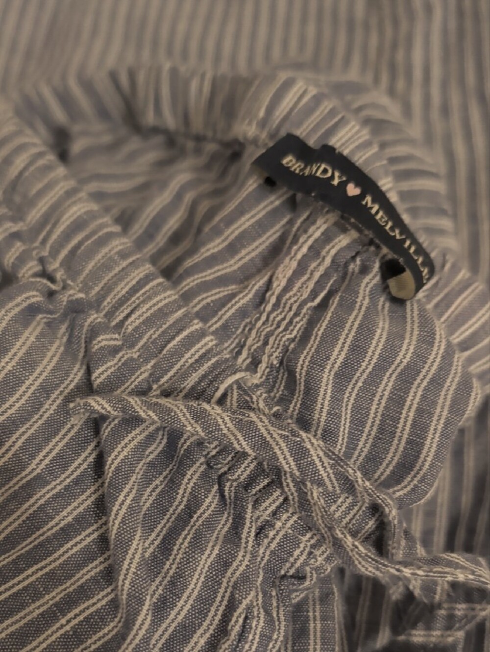 DEAL! Brandy Melville Blue and White Striped linen Pants
